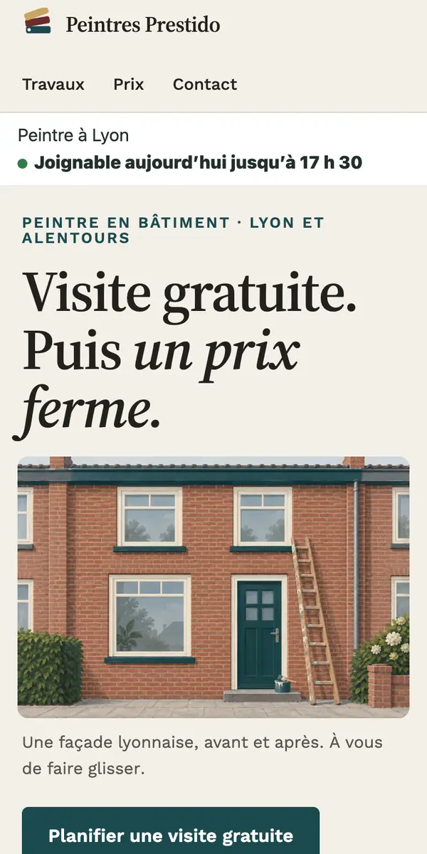 Le site d’exemple de Peintres Prestido